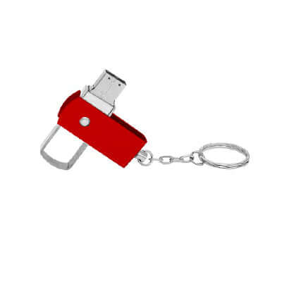 Metal Swivel USB Drive with Keychain Corporate Gifts Singapore