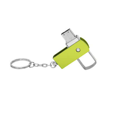 Metal Swivel USB Drive with Keychain Corporate Gifts Singapore
