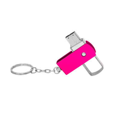 Metal Swivel USB Drive with Keychain Corporate Gifts Singapore