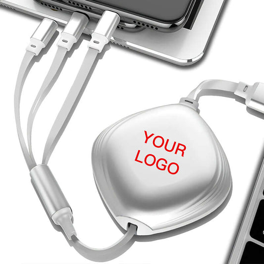 Fast Charging 3 in 1 Retractable Cable Corporate Gifts Singapore