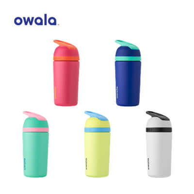 Owala Kids mini-me bottles in fun colors, perfect for kids and ideal as a Corporate Gift.