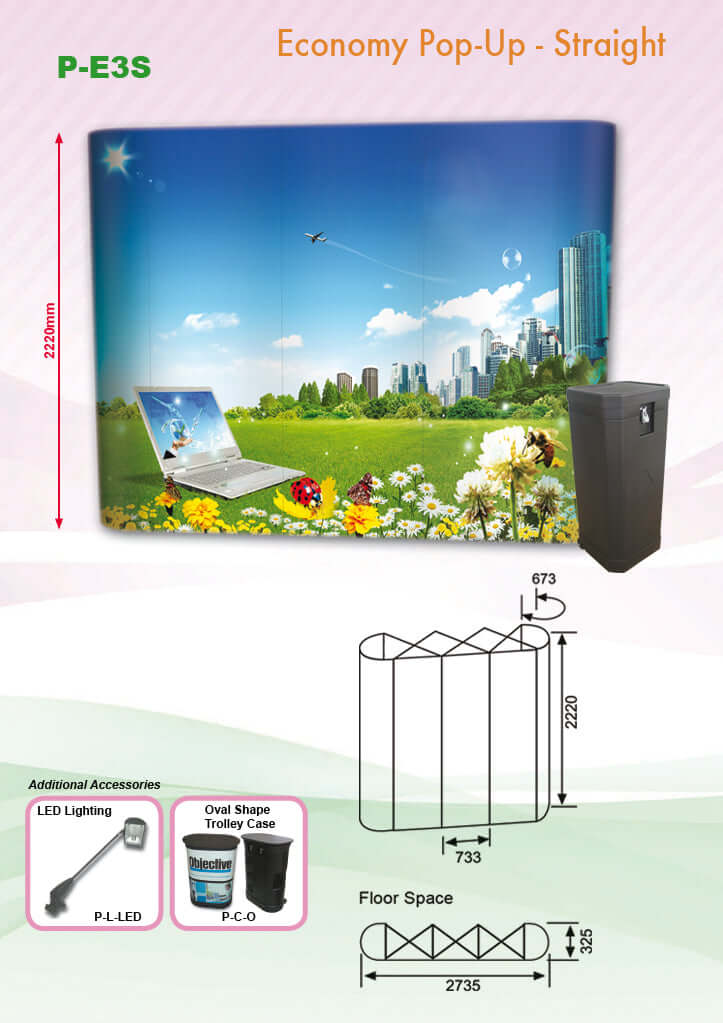 Pop Up Straight Backdrop Corporate Gifts Singapore