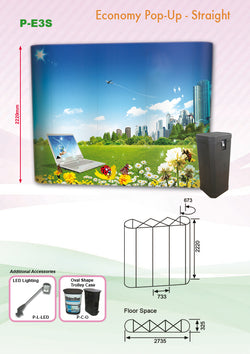 Pop Up Straight Backdrop Corporate Gifts Singapore