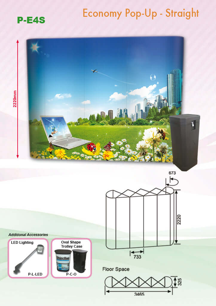 Pop Up Straight Backdrop Corporate Gifts Singapore