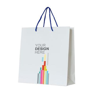 Custom-printed Paper Bag showcasing vibrant design, ideal for corporate gifts and events.