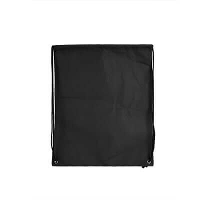 80gms Non-Woven Drawstring Bag in black, perfect for corporate gifts and everyday use.