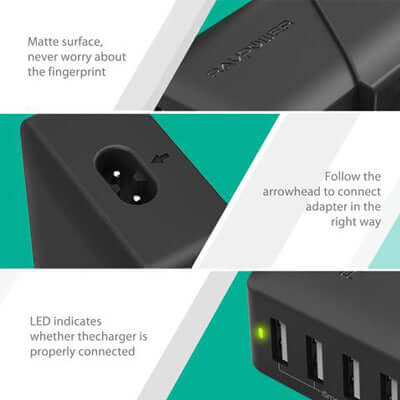 RavPower 4 Port Travel Wall Charger Corporate Gifts Singapore