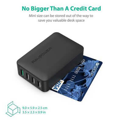RavPower 4 Port Qualcomm Quick Charge 3.0 Charger Corporate Gifts Singapore