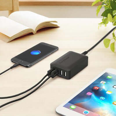 RavPower 4 Port Qualcomm Quick Charge 3.0 Charger Corporate Gifts Singapore