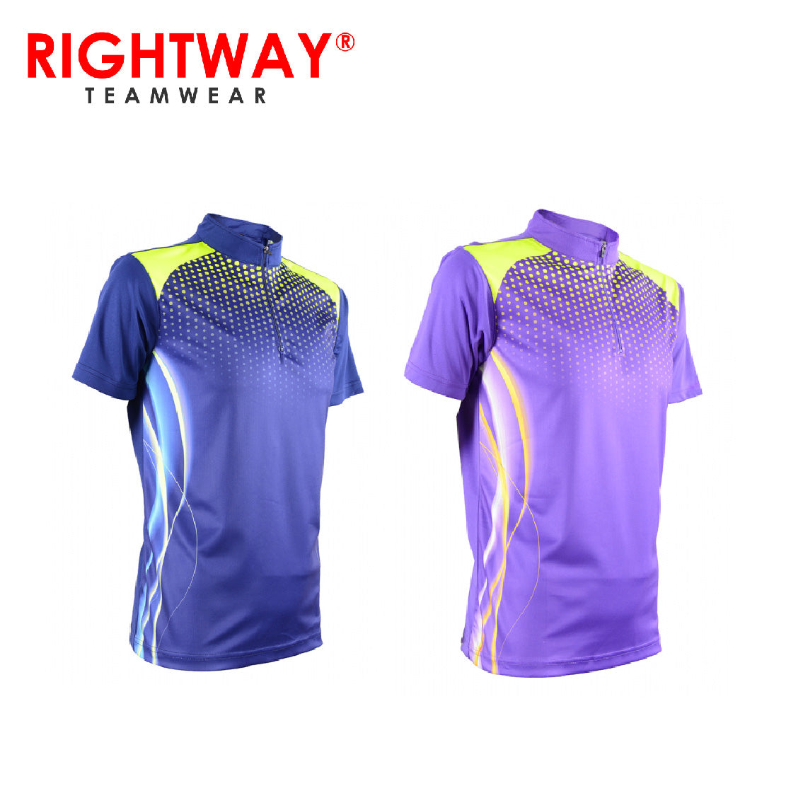 Rightway MOF 35 Neon-Tech Racing Zipper Polo T-Shirt Corporate Gifts Singapore