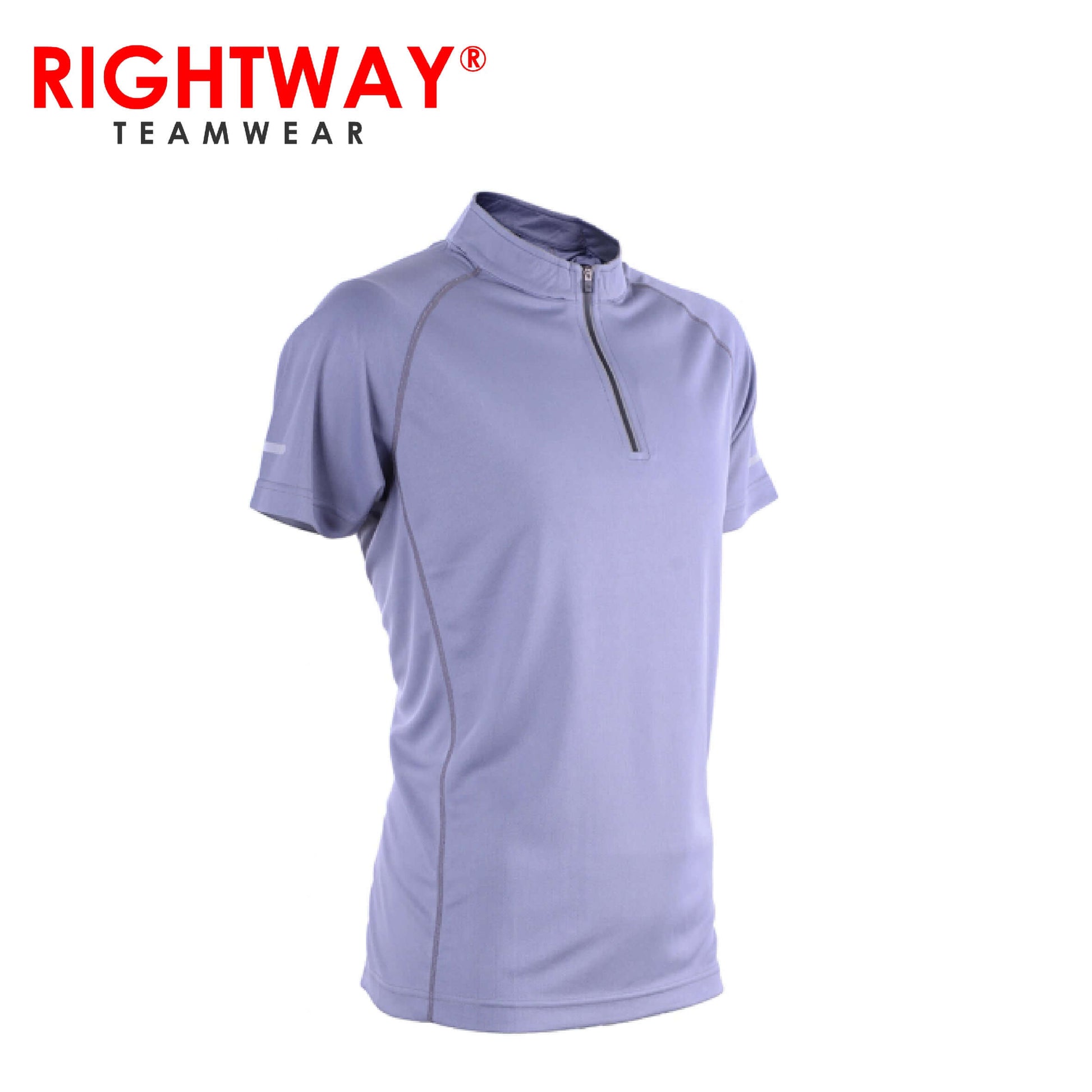 Rightway MOZ 45 Reflective Design Zipper in stylish purple, perfect for sports and corporate gifts.