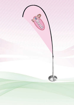 Tear shape Flying Banner with Base Corporate Gifts Singapore