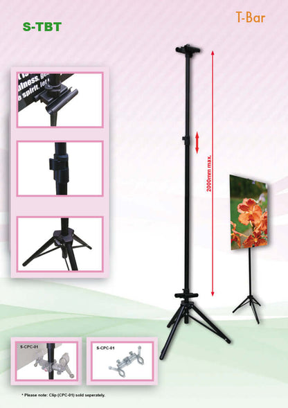 T-Bar Kapeline Poster display (Tripod Base) Corporate Gifts Singapore