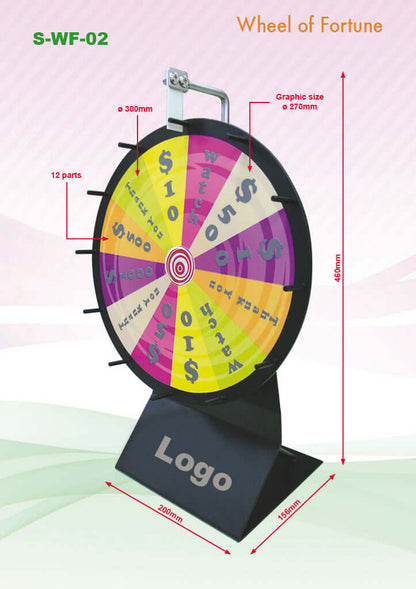 Mini Wheel of Fortune (300mm Diameter) Corporate Gifts Singapore