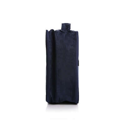 Snow Canvas Shoe Pouch in Navy, perfect for organizing footwear while traveling, ideal corporate gift.