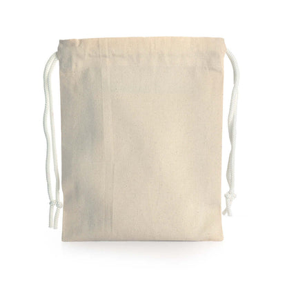 Care Pack in Eco-Friendly Drawstring Bag, natural canvas pouch for health and sustainability.