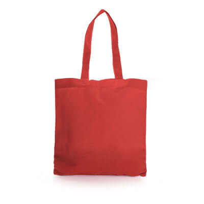 Non Woven Small Zeus Convention Tote Bag in red, ideal for corporate gift options.