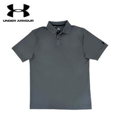 Under Armour M Corporate Polo Tee in gray color, perfect for professional settings and corporate gifts.