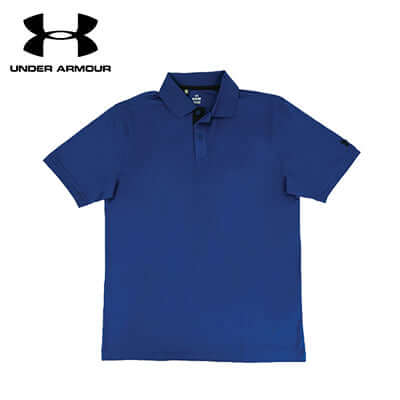 Under Armour M Corporate Polo Tee in blue, perfect for corporate gift and professional attire.