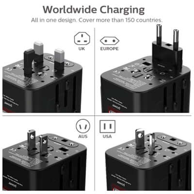 Universal 2 Port USB Travel Adaptor Corporate Gifts Singapore