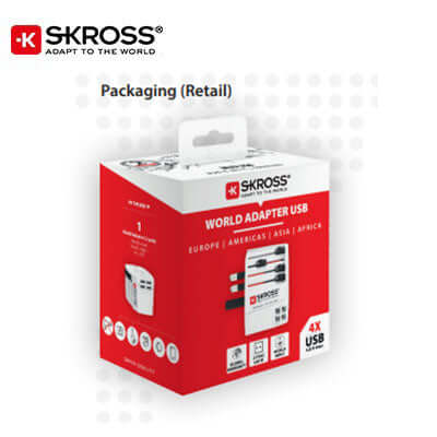 SKROSS MUV USB (4xA) Travel Adaptor Corporate Gifts Singapore