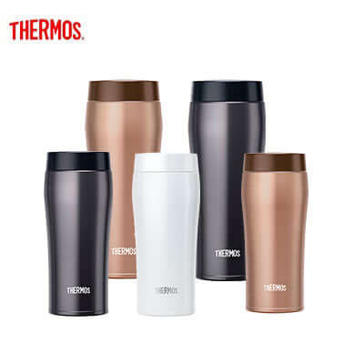 Thermos JOE Tumbler collection with various colors and styles, ideal for a corporate gift.