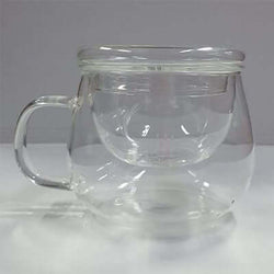 350ml Clear Glass Tea Cup with Infuser Corporate Gifts Singapore