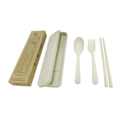 Straw Wheat Cutlery Set in box Corporate Gifts Singapore