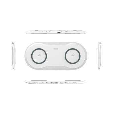 Double Wireless Charger with LED Indicator Corporate Gifts Singapore
