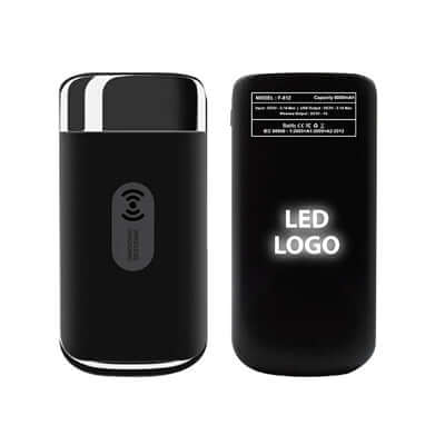 Wireless Charger Powerbank with LED Light Up Logo Corporate Gifts Singapore