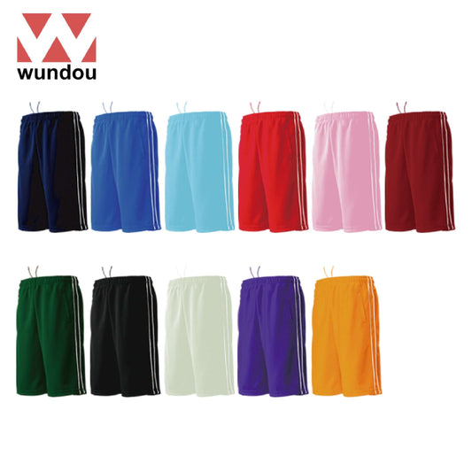 Wundou P2080 Half-Length Track Trousers with Piping available in multiple colors