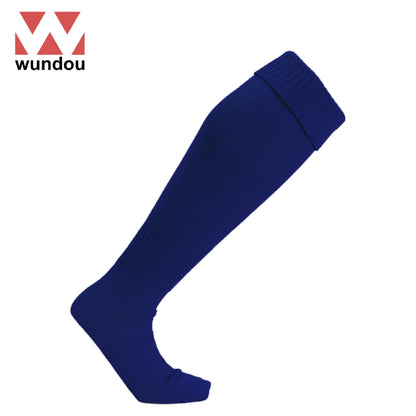 Wundou P20 Baseball Socks in blue, ideal for athletes, durable and comfortable, available as a corporate gift.