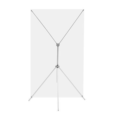 X-Stand Banner with a sleek grey design, perfect for corporate gifts and brand promotion.