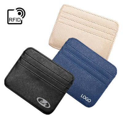 RFID Safe 6 Slot Extra Slim Leather Travel Wallet Corporate Gifts Singapore