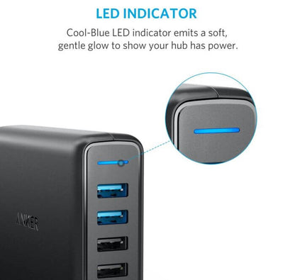 Anker PowerPort Speed 5 Ports 63W With Dual Quick Charge 3.0 Charging Station Corporate Gifts Singapore