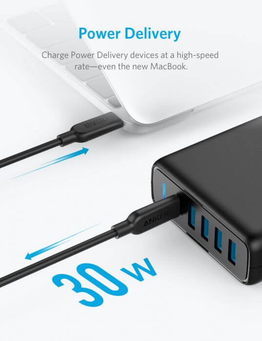 Anker PowerPort Speed PD 5 Ports USB-C Charging Station | AbrandZ ...