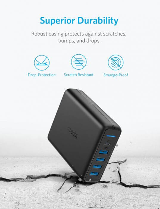 Anker PowerPort Speed PD 5 Ports USB-C Charging Station Corporate Gifts Singapore