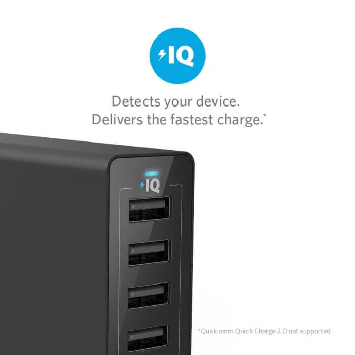 Anker PowerPort 6 Ports 60W With PowerIQ™ Charging Station Corporate Gifts Singapore