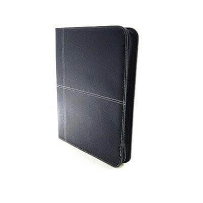 A4 Bicast Leather Document Holder, elegant leather seminar folder for professionals.