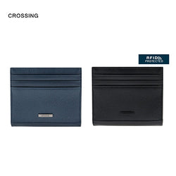 Crossing Elite Leather Card Case With Button Closure RFID Corporate Gifts Singapore