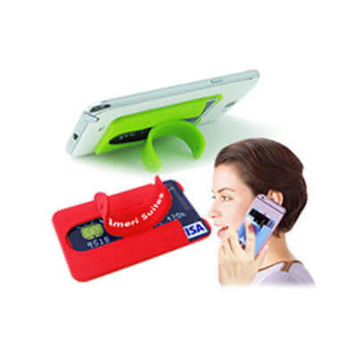 Custom Silicone Mobile Phone Wallet with Stand Corporate Gifts Singapore