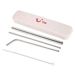 4-in-1 Silver Stainless Steel Drinking Straw Gifts Set Corporate Gifts Singapore