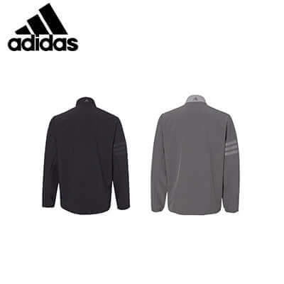 adidas 3-Stripe Wind Jackets in black and gray, featuring stylish design and functional materials, perfect as a Corporate Gift.