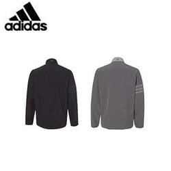 adidas 3-Stripe Wind Jackets in black and gray, featuring stylish design and functional materials, perfect as a Corporate Gift.