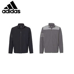 adidas 3-Stripe Wind Jackets in black and gray, stylish and functional corporate gift options.