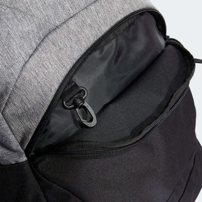 Close-up of the zipper pocket on the adidas Casual Back Pack, showcasing its functional design and stylish look.