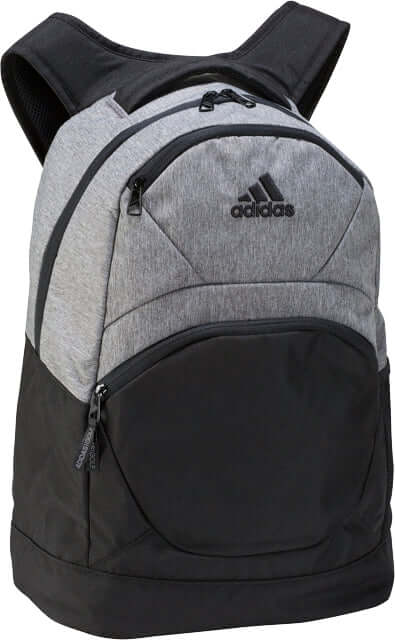 adidas Casual Back Pack featuring a stylish design with two zip pockets and made from 100% recycled materials.