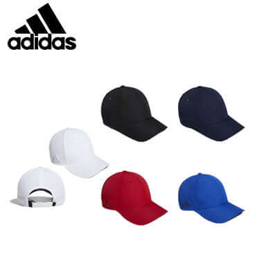 adidas Crestable Performance Hat collection featuring black, white, navy, red, and blue styles