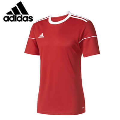 adidas Lightweight Sports Tee Shirt in vibrant red, perfect for sports and corporate gifts.