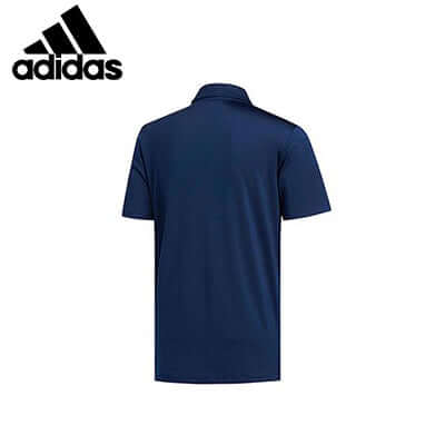 adidas MA Polo T-Shirt (Men) back view in navy blue, perfect for corporate gifts and stylish casual wear.